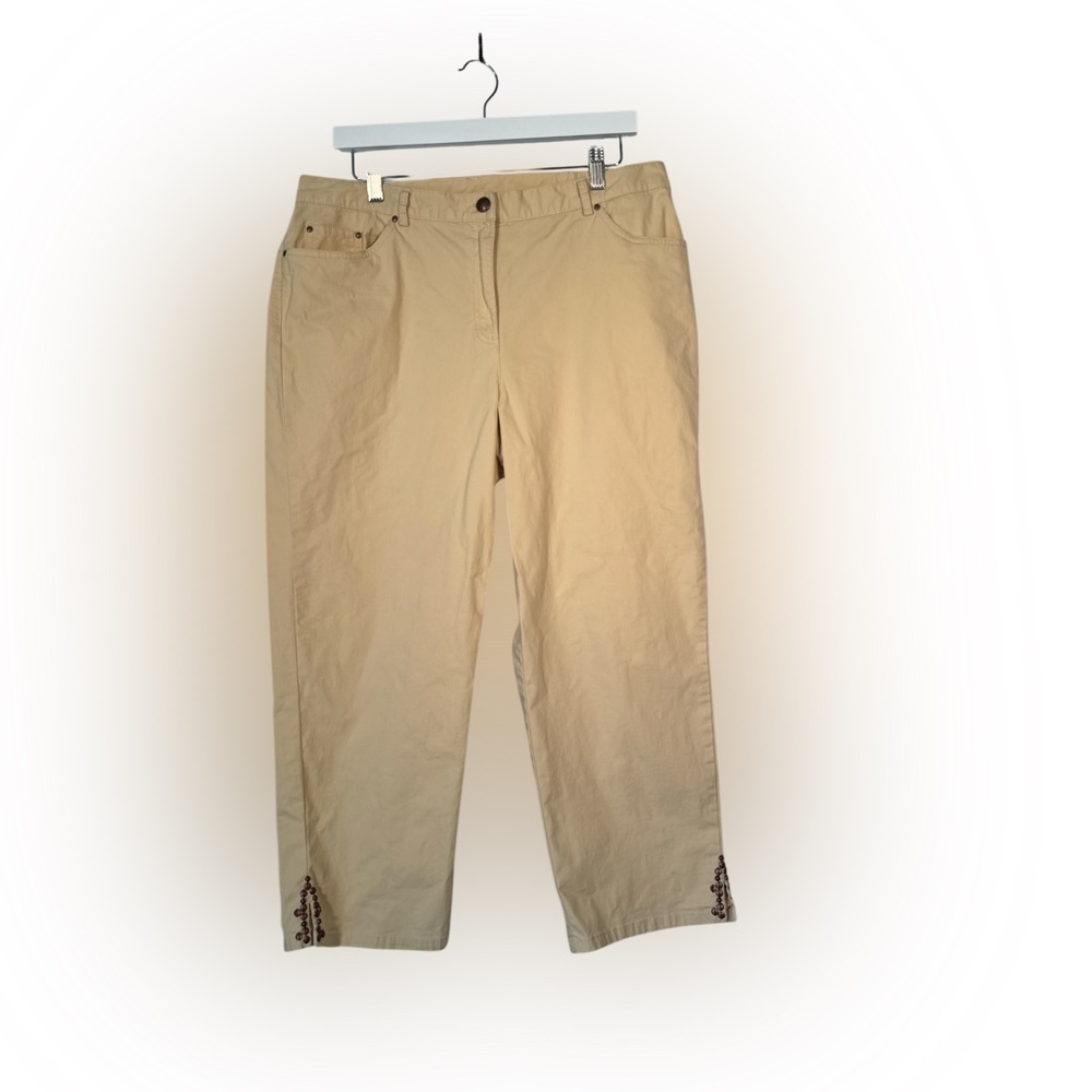 Women's Cropped / Capris‎ with Beaded Detail Size 14